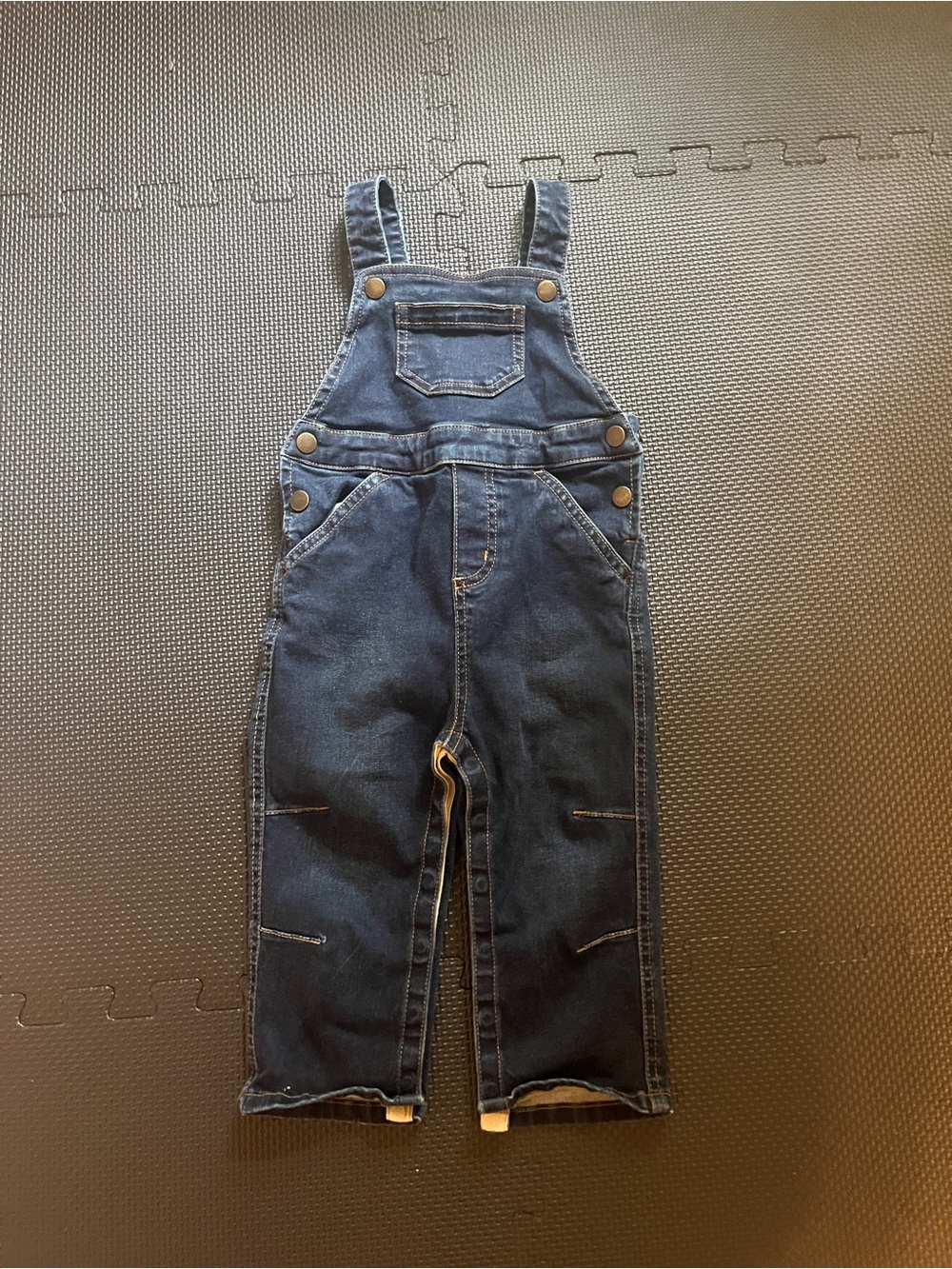 Hanna Andersson EUC Dark Wash Denim Overalls - 2T